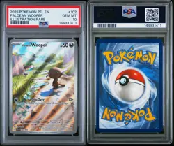 2025 POKEMON PFL EN-PHANTASMAL FLAMES ILLUSTRATION RARE PALDEAN WOOPER PSA 10 - Image 3