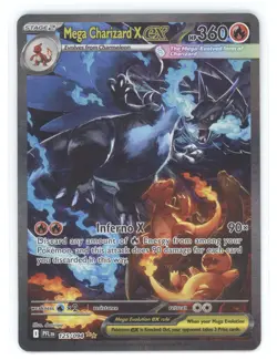 2025 Pokemon Phantasmal Flames Mega Charizard X ex Secret Rare #125/094 - Image 1