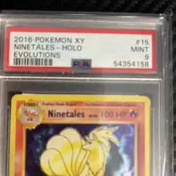 Ninetales Evolutions Holo Rare Pokemon TCG Trading Card 15/108 PSA 9 - Image 2
