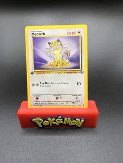 Pokemon Card Meowth 56/64 Jungle 1st Edition NM - Image 1