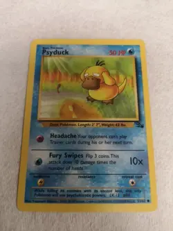 Psyduck 53/62 Fossil Wizards Of The Coast WOTC Pokemon Card - Image 1