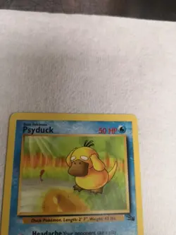 Psyduck 53/62 Fossil Wizards Of The Coast WOTC Pokemon Card - Image 4