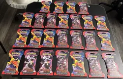 Pokemon Scarlet And Violet Destined Rivals Sleeved Booster Packs Lot Of 25 - Image 1
