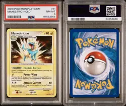 PSA 8 NM - MINT Manectric Holo #11 Platinum Base 2009 Pokemon TCG - Image 3