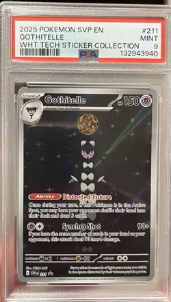 Pokemon GOTHITELLE Black Star Promo White Flare #211 ENG ~ PSA 9 - Image 1