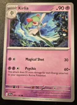 Kirlia 085/198 Common Scarlet & Violet Pokemon TCG - Image 1