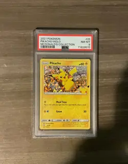 2021 Pokemon McDonald's Collection Pikachu Holo #25 - PSA 8 - Image 1
