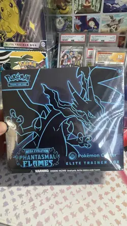 Phantasmal Flames Pokemon Center ETB Elite Trainer Box**Super Small Corner rip** - Image 2