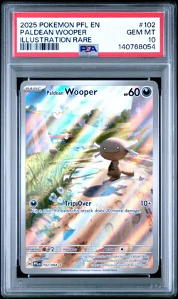 2025 Pokemon PFL EN-PHANTASMAL FLAMES 102 PALDEAN WOOPER IR PSA 10 - 140768054 - Image 1
