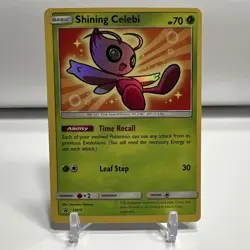 2017 Pokemon Sun & Moon Black Star Promo Shining Celebi SM79 Holofoil - Image 1