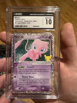 Pokemon Mew EX Celebrations Classic Collection Holo Ultra Rare 88/92 CGC 10 - Image 2