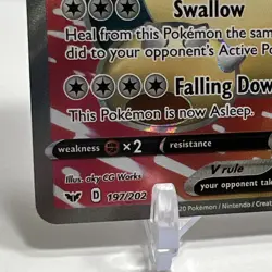 2020 Pokemon TCG Sword Shield Base Set Snorlax V Full Art 197/202 MINT 1 Owner - Image 5