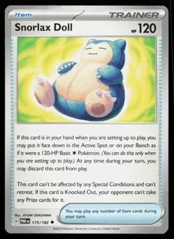 Snorlax Doll 175/182 Uncommon SV04: Paradox Rift Pokemon Card - Image 1