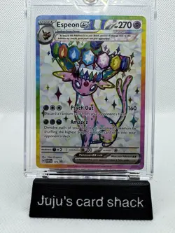 Pokemon Espeon EX SVP 175 Premium Figure Collection Black Star Promo - Image 1