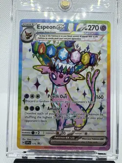 Pokemon Espeon EX SVP 175 Premium Figure Collection Black Star Promo - Image 2