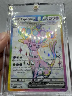 Pokemon Espeon EX SVP 175 Premium Figure Collection Black Star Promo - Image 3