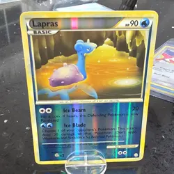 LP Pokemon Lapras 24/123 Heartgold & Soulsilver 2010 Reverse Holo Rare - Image 1