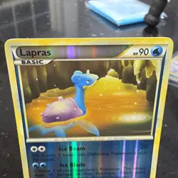 LP Pokemon Lapras 24/123 Heartgold & Soulsilver 2010 Reverse Holo Rare - Image 5