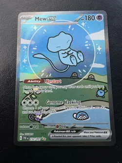Mew ex - 232/091 - Pokemon Paldean Fates Special Illustration Rare Card LP - Image 1