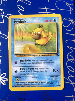 Pokemon TCG Psyduck Fossil 53/62 Regular NM - Image 1