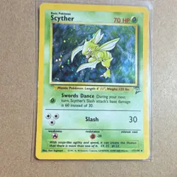 Pokemon Scyther Holo Rare 17/130 base set 2 - Image 1