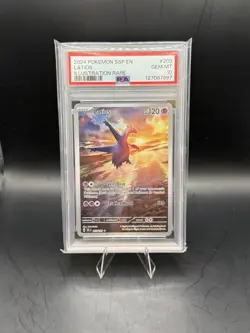 Pokemon Latios TCG Holo Card Illustration Rare Surging Sparks 203/191 PSA 10 - Image 1