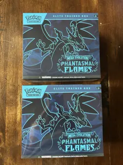 (2x) TCG Pokemon Mega Evolution Phantasmal Flames Elite Trainer Box ETB Sealed - Image 1