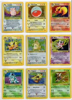 1999 Pokemon Jungle Unlimited Complete Set (64/64) MP No Creases - Image 1