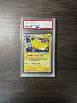 2004 Pokemon EX Fire Red Leaf Green #116 Zapdos EX-Holo PSA 10 Gem MT - Image 1