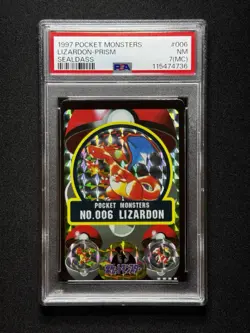 PSA 7 MC Pokemon Lizardon #006 Sealsass Prism MISCUT ERROR POP 1! - Image 1