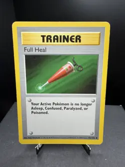 Pokemon TCG WOTC Shadowless Base Set Full Heal 82/102 Uncommon Trainer MP - Image 1