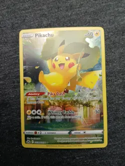 Pokemon TCG Pikachu GG30/GG70 Crown Zenith: Galarian Gallery Holo Full Art NM - Image 1