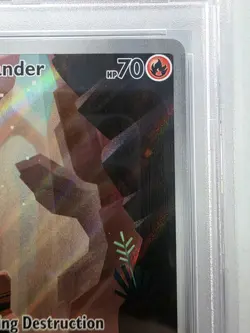 2023 POKEMON MEW EN-151 ILLUSTRATION RARE #168 CHARMANDER PSA 9 - Image 3