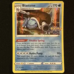 Blastoise 017/078 Holo Rare - Pokemon GO 2022 - Pokemon TCG English - Near Mint - Image 1
