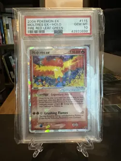 🔥 2004 Pokemon Moltres EX Holo Fire Red & Leaf Green Graded PSA 10 GEM MINT 💎 - Image 2