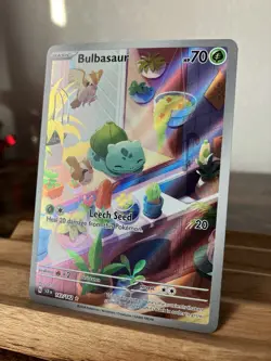 Pokemon Card Bulbasaur 143/142 Sv07: Stellar Crown Holo Near Mint - Image 2