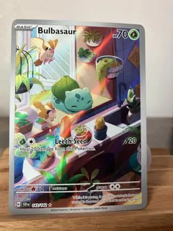 Pokemon Card Bulbasaur 143/142 Sv07: Stellar Crown Holo Near Mint - Image 3
