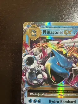 M Blastoise EX 22/108 Pokemon TCG XY Evolutions HP/DMG - Image 2