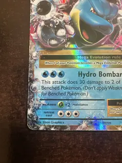 M Blastoise EX 22/108 Pokemon TCG XY Evolutions HP/DMG - Image 5