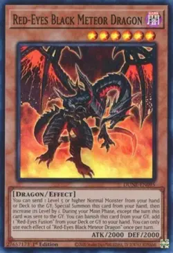 Yugioh! Red-Eyes Black Meteor Dragon - DUNE-EN095 - Super Rare - 1st Edition Nea - Image 1