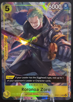 Roronoa Zoro OP07-113 UC (Promo) - One Piece CCG -Illustration Box Vol.3 (NM) - Image 1
