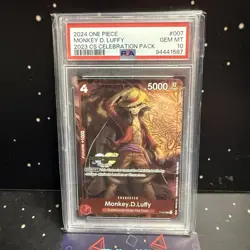 PRIVATE AUCTION MONKEY D. LUFFY GEM MINT PSA 10 ONE PIECE 2023 CHAMPIONSHIP P007 - Image 2