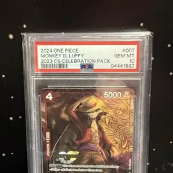 PRIVATE AUCTION MONKEY D. LUFFY GEM MINT PSA 10 ONE PIECE 2023 CHAMPIONSHIP P007 - Image 3