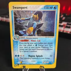 Swampert 13/109 EX Ruby & Sapphire Holo Rare Pokemon Card 2003 LP - Image 1