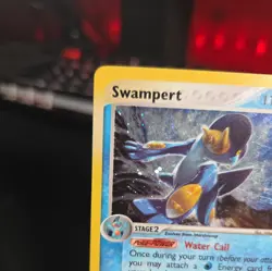 Swampert 13/109 EX Ruby & Sapphire Holo Rare Pokemon Card 2003 LP - Image 3
