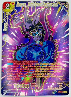 Beerus, Motivated Destruction BT17-134​​​​ SPR | Dragon Ball Super Card Game NM - Image 1