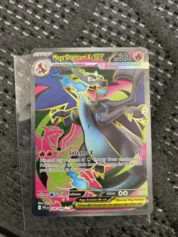 Pokemon Mega Charizard X EX 109/094 EN Card Phantasmal Flames Raw Card Mint - Image 1