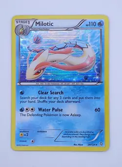 Pokemon Milotic Card 28/ 124 Holo Rare Black & White Dragons Exalted NM TCG 2012 - Image 1