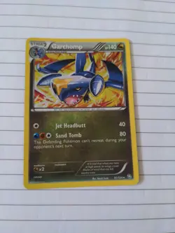 Garchomp 91/124 Pokemon Card Black & White Dragons Exalted Rare Reverse Holo - Image 1