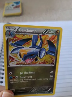 Garchomp 91/124 Pokemon Card Black & White Dragons Exalted Rare Reverse Holo - Image 3